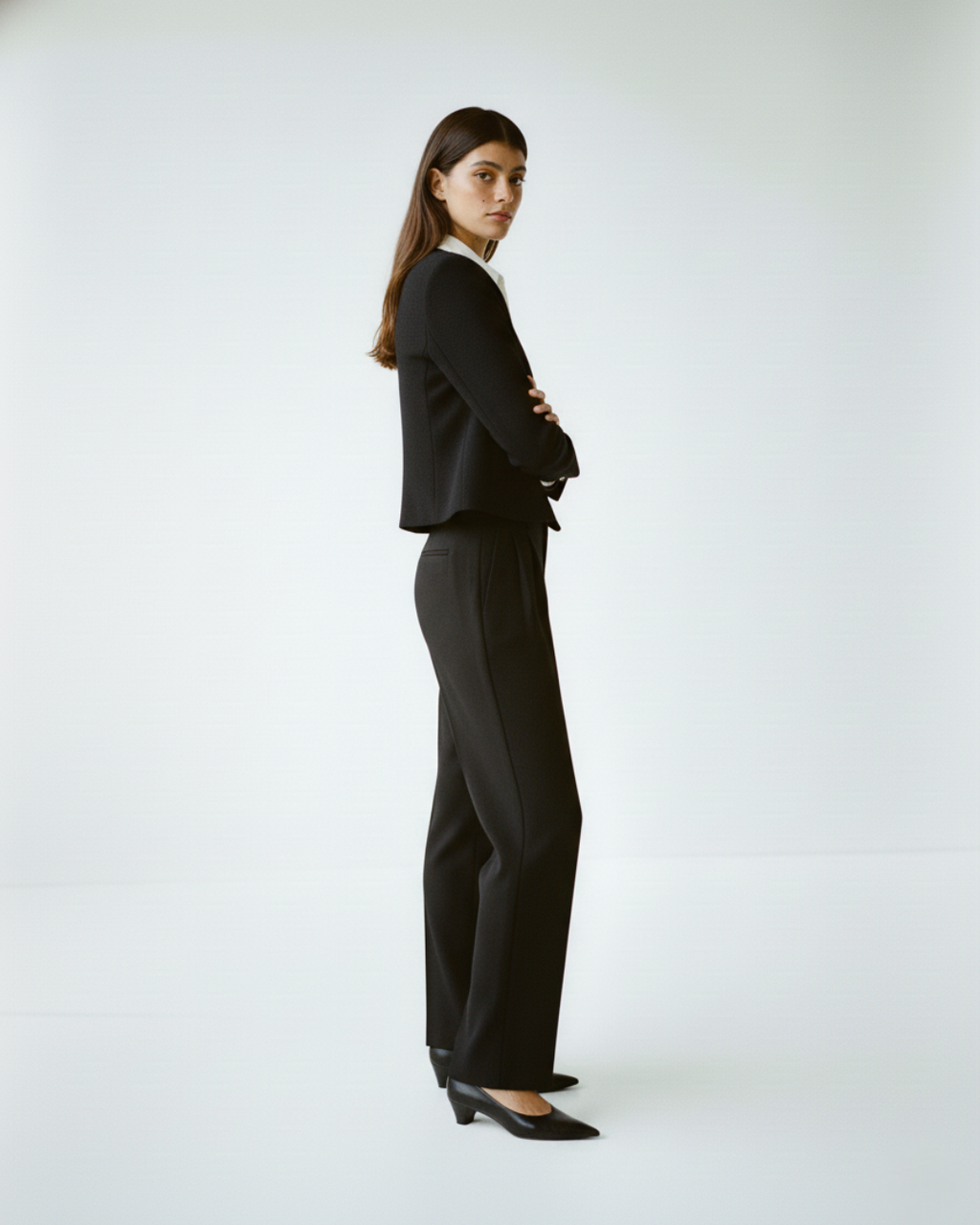 Basic Cropped Formal Jacket