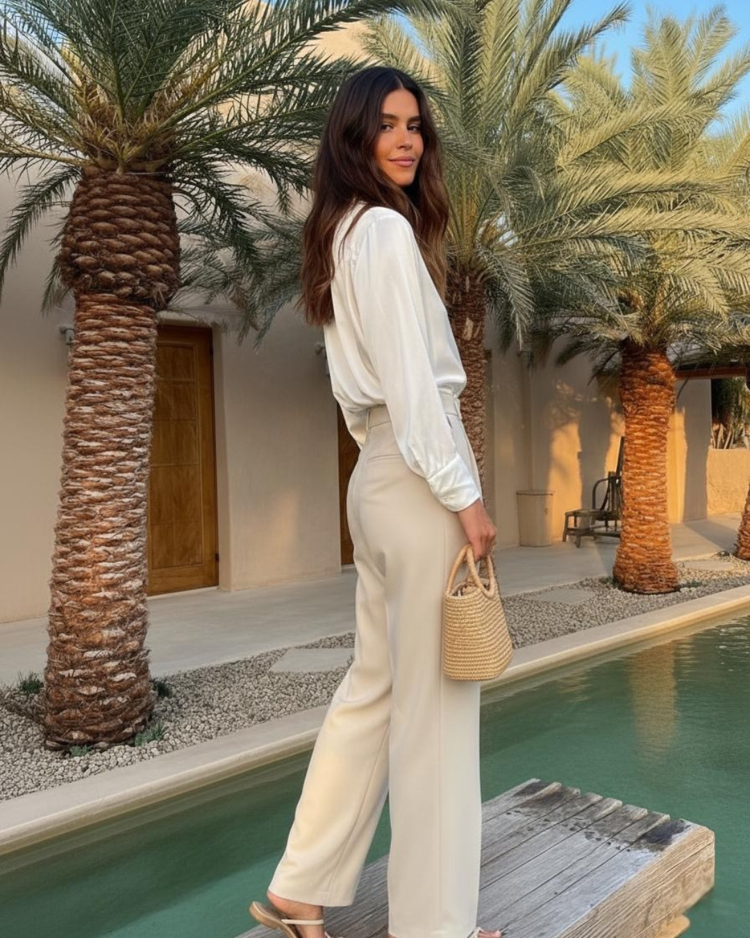 Ivory Pants – Beige