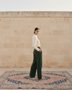 Chloris Pants - Dark Olive Green