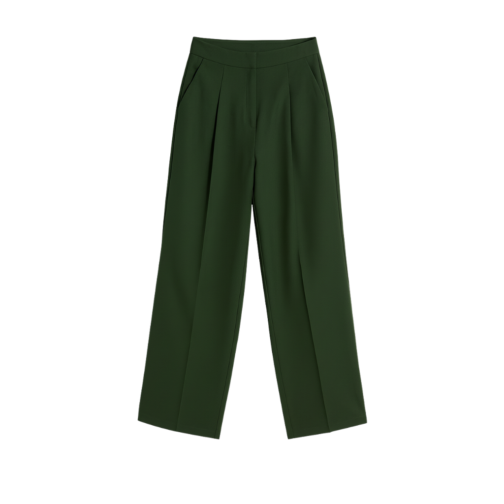 Chloris Pants - Dark Olive Green