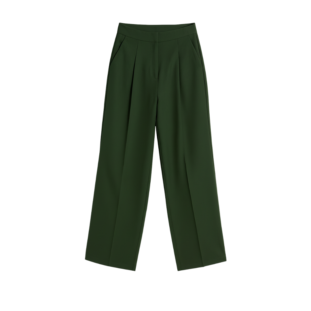 Chloris Pants - Dark Olive Green