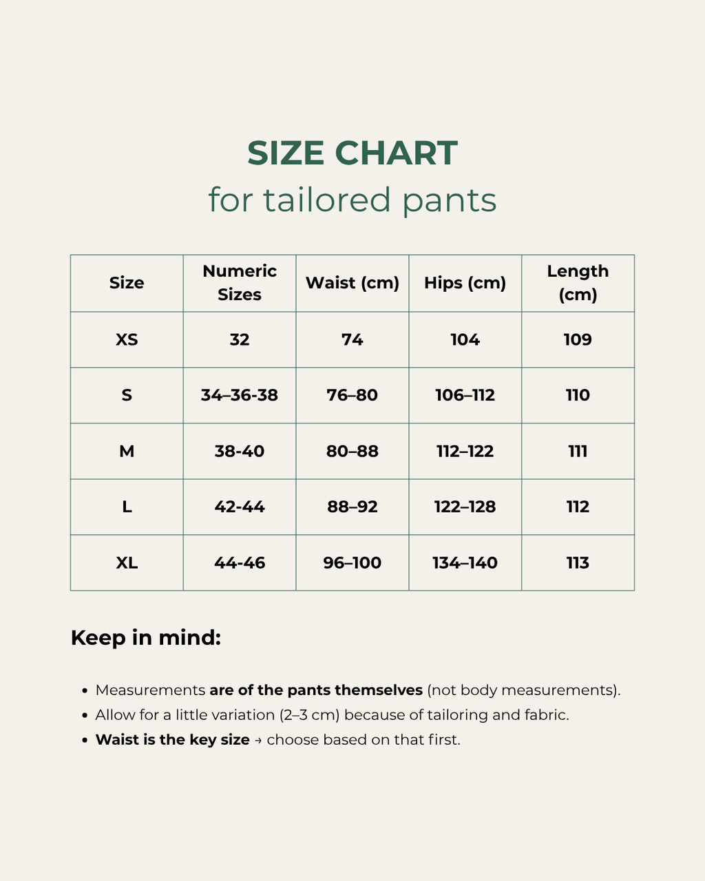 Chloris Pants - Dark Olive Green